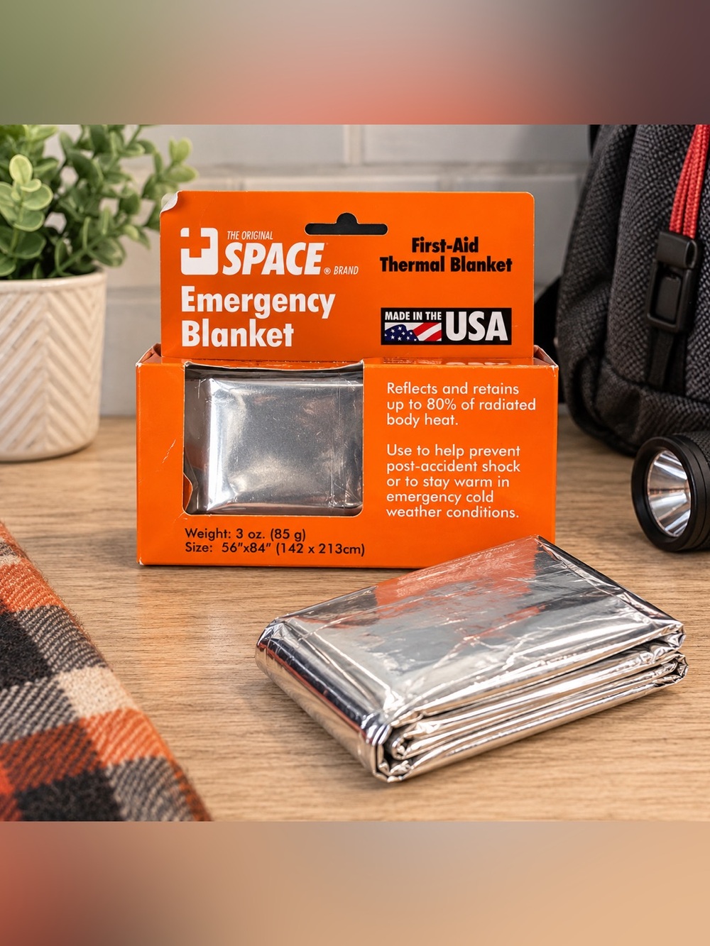 🇺🇸 Grabber Outdoors Space Brand Emergency Blanket – NWT
